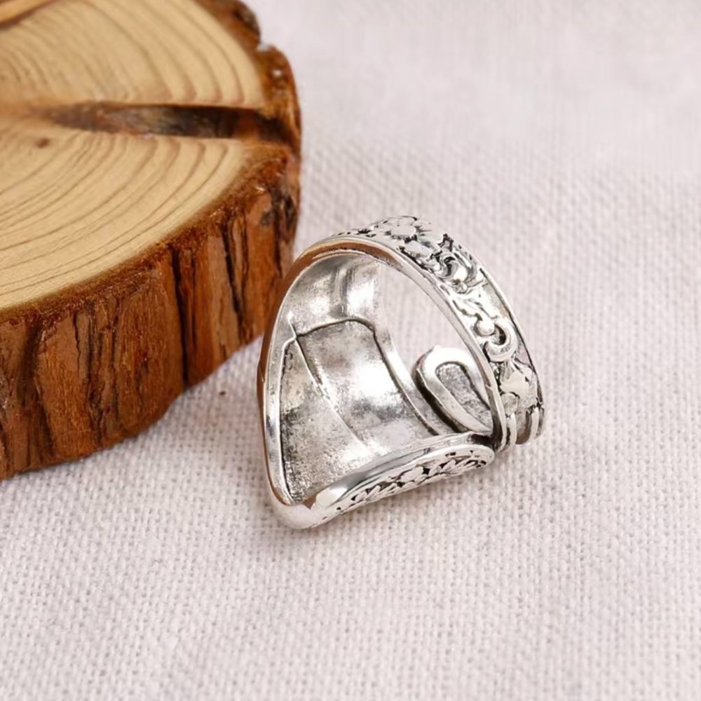 Boho Daisy or Sunflower Spoon Ring #760 - Picture 6 of 10